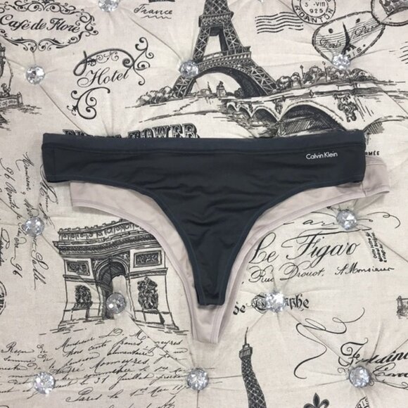 Calvin Klein Underwear Women's 2 Pack Thong - Picture 2 of 7